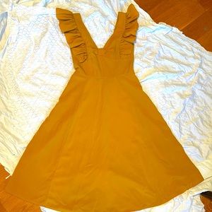Eshakti Mustard yellow pinup dress 1940s 1950s